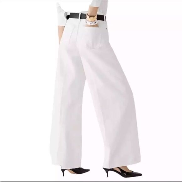 J Crew Superwide Leg Jeans Womens Size 28‎ White - Picture 3 of 12